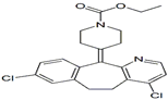 Loratadine EP Impurity C ;Loratadine USP Related Compound G ; 4-Chloro Loratadine ; 4,8-Dichloro-6,11-dihydro-11-[N-ethoxy carbonyl-4-piperidylidene]-5H-benzo[5,6] cyclohepta[1,2-b]pyridine | 165739-83-3