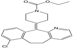 Loratadine 8-Dechloro-7-Chloro Impurity ; 4-(7-Chloro-5,6-dihydro-11H-benzo[5,6]cyclohepta[1,2-b]pyridin-11-ylidene)-1-piperidine carboxylic acid ethyl ester  | 1346602-19-4