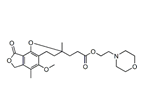 Mycophenolate Ether ; 2-Morpholinoethyl 3-(5-methoxy-2,6-dimethyl-9-oxo-3,4,7,9-tetrahydro-2H-furo[3,4-h]chromen-2-yl)propanoate