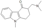 Ondansetron EP Impurity A ;Ondansetron USP Related Compound A ; (3RS)-3-[(Dimethylamino)methyl]-9-methyl-1,2,3,9-tetrahydro-4H-carbazol-4-one | 119812-29-2