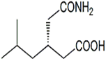 Pregabalin 3-Carbamoylmethyl Impurity ; Pregabalin Carbamoyl Impurity ; Isobutylglutarmonoamide (USP) ; (R)-(-)-3-(Carbamoylmethyl)-5-methylhexanoic acid |  181289-33-8