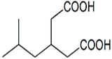 Pregabalin 3-Carboxymethyl Impurity ;Pregabalin Isobutylglutaric Acid Impurity (USP) ; 3-(Carboxymethyl)-5-methylhexanoic acid ; 3-Isobutylpentanedioic acid  |  75143-89-4