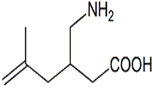 Pregabalin 5,6-Dehydro Racemate ; rac-5,6-Dehydro Pregabalin ;  3-(Aminomethyl)-5-methylhex-5-enoic acid ; |  1136478-30-2 