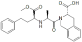 Quinapril Methyl Ester Analog ;O-Desethyl-O-Methyl Quinapril ; (S)-2-[(S)-N-[(S)-1-Carboxy-3-phenylpropyl]alanyl]-1,2,3,4-tetrahydro-3-isoquinolinecarboxylic acid, 1-methyl ester |  118194-43-7