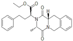 Quinapril EP Impurity D ;Ethyl (2S)-2-[(3S,11aS)-3-methyl-1,4-dioxo-1,3,4,6,11,11ahexahydro-2H-pyrazino[1,2-b]isoquinolin-2-yl]-4-phenylbutanoate ; Quinapril USP RC A ; Quinapril Diketopiperazine | 103733-49-9
