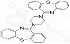 Quetiapine EP Impurity D ; Quetiapine Dimer Impurity ; Quetiapine Bis(dibenzothiazepinyl) piperazine Impurity (USP) ; 1,4-bis(Dibenzo[b,f][1,4]thiazepine-11-yl)piperazine ; 11,11'-(1,4-Piperazinediyl)-bis-dibenzo[b,f][1,4]thiazepine | 945668-94-0