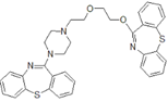 Quetiapine EP Impurity W ;  11-(2-(2-(4-(Dibenzo[b,f][1,4]thiazepin-11-yl)piperazin-1-yl)ethoxy)ethoxy) dibenzo[b,f][1,4]thiazepine | 1800608-95-0