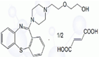 Quetiapine Fumarate ;Quetiapine Hemifumarate ; 2-[2-(4-dibenzo[b,f][1,4]thiazepin-11-yl-1-piperazinyl)ethoxy]ethanol hemifumarate ; 2-[2-(4-Dibenzo [b,f] [1,4]thiazepin-11-yl-1-piperazinyl)ethoxy]-ethanol fumarate (2:1) (salt) |  111974-72-2