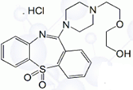 Quetiapine Sulfone (HCl Salt) ;   2-[2-[4-(5,5-Dioxidodibenzo[b,f][1,4]thiazepin-11-yl)-1-piperazinyl] ethoxy] ethanol HClQuetiapine Sulfone (HCl Salt) ;   2-[2-[4-(5,5-Dioxidodibenzo[b,f][1,4]thiazepin-11-yl)-1-piperazinyl] ethoxy] ethanol HCl |  329216-65-1 