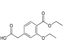 Repaglinide EP Impurity B; Repaglinide BP Impurity B; Repaglinide USP RC B; [3-Ethoxy-4-(ethoxycarbonyl)phenyl]acetic acid  |  99469-99-5 