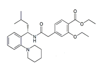 Repaglinide EP Impurity D; Repaglinide BP Impurity D; Repaglinide Ethyl Ester; Ethyl 2-ethoxy-4-[2-[[(1S)-3-methyl-1-[2-(piperidin-1-yl)phenyl] butyl] amino]-2-oxoethyl]benzoate  |  147770-06-7