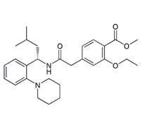 Repaglinide Methyl Ester; Methyl 2-ethoxy-4-[2-[[(1S)-3-methyl-1-[2-(piperidin-1-yl)phenyl] butyl] amino]-2-oxoethyl]benzoate