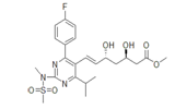 Rosuvastatin (3R,5R)-Isomer Methyl Ester (3R,5R,6E)-7-[4-(4-Fluorophenyl)-6-(1-methylethyl)-2-[methyl (methyl sulfonyl) amino]-5-pyrimidinyl]-3,5-dihydroxy-6-heptenoic acid methyl ester | 1776088-23-3