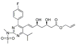 Rosuvastatin Acid Allyl Ester ;(3R,5S,6E)-7-[4-(4-Fluorophenyl)- 6-(1-methylethyl)-2-[methyl (methyl sulfonyl)amino]-5-pyrimidinyl]-3,5-dihydroxy- 6-heptenoic acid allyl ester