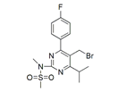 Rosuvastatin Bromomethyl Impurity ;N-(4-(4-Fluorophenyl)- 5-bromomethyl-6- isopropylpyrimidin-2-yl)-N-methyl methane sulfonamide | 799842-07-2
