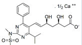 RosuvastatinDesfluoroCalcium;(3R,5S,6E)-7-[4-Phenyl-6-(1-methylethyl)-2-[methyl (methyl sulfonyl)amino]-5-pyrimidinyl]-3,5-dihydroxy- 6-heptenoic acid calcium salt | 847849-66-5