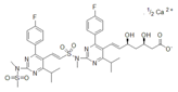 Rosuvastatin EP Impurity J (Calcium Salt) ;  (3R,5S,6E)-7-[4-(4-Fluorophenyl)-6-(1-methylethyl)-2-[methyl (2-[4-(4-fluorophenyl)-6-(1-methylethyl)-2-(methyl (methylsulfonyl)amino]-5-pyrimidinyl]-ethenylsulfonyl)amino)-5-pyrimidinyl]-3,5-dihydroxy-6-heptenoic acid calcium salt |