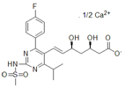 Rosuvastatin N-Desmethyl Impurity ; N-Desmethyl Rosuvastatin Calcium ; (3R,5S,6E)-7-[4-(4-Fluorophenyl)-6-(1-methylethyl)-2-[(methylsulfonyl)amino]-5-pyrimidinyl]-3,5-dihydroxy- 6-heptenoic acid calcium salt |  371775-74-5