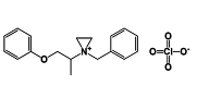 Phenoxybenzamine tertiary amine; 1-benzyl-1-(1-phenoxypropan-2-yl)aziridinium perchlorate