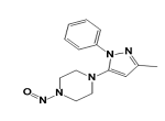 1-(3-methyl-1-phenyl-1H-pyrazol-5-yl)-4-nitrosopiperazine