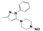1-(3-methyl-1-phenyl-1H-pyrazol-5-yl)-4-nitrosopiperazine;cas-NA