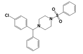 1-[(4-Chlorophenyl)phenylmethyl]-4-(phenylsulfonyl)piperazine;1-(benzenesulfonyl)-4-[(4-chlorophenyl)-phenylmethyl]piperazine;1391052-52-0