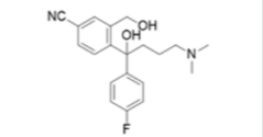 Escitalopram EP Impurity E ;Escitalopram USP RC A ; Citadiol; Citalopram Dihydroxy Impurity ; 4-{4-(Dimethylamino)-[(4′-fluorophenyl)-1-hydroxybutyl]-3-(hydroxymethyl)}benzonitrile | 103146-26-5