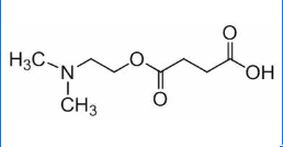 Tonibral;Mono[2-(dimethylamino)ethyl] succinate;4-[2-(dimethylamino)ethoxy]-4-oxobutanoic acid;Butanedioic acid, 1-[2-(dimethylamino)ethyl] ester |10549-59-4