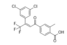 Benzoic acid, 4-[3-(3,5-dichlorophenyl)-4,4,4-trifluoro-1-oxo-2-buten-1-yl]-2-methyl/1095275-26-5