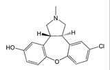 Asenapine 11-Hydroxy Impurity ;(3aR,12bR)-rel-11-Chloro-2,3,3a,12b-tetrahydro-2-methyl-1H-dibenz[2,3:6,7]oxepino [4,5-c]pyrrol-5-ol   |   1262639-38-2