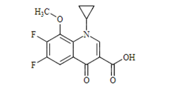 Moxifloxacin Difluoro Methoxy Impurity ; 1-Cyclopropyl-6,7-difluoro-1,4-dihydro-8-methoxy-4-oxo-3-quinoline carboxylic acid   |  112811-72-0