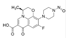N-nitroso-Desmethyl levofloxacin ; (3S)-9-Fluoro-2,3-dihydro-3-methyl-10-(4-nitroso-1-piperazinyl)-7-oxo-7H-pyrido[1,2,3-de]-1,4-benzoxazine-6-carboxylic Acid ;(S)-9-Fluoro-3-methyl-10-(4-nitrosopiperazin-1-yl)-7-oxo-2,3-dihydro-7H-[1,4]oxazino[2,3,4-ij]quinoline-6-carboxylic Acid |1152314-62-9