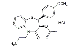 Diltiazem N,N-DiDesmethyl HCl ; N,N-DiDesmethyl Diltiazem Hydrochloride ; (2S,3S)-5-[2-Aminoethyl]-2-(4-methoxyphenyl)-4-oxo-2,3,4,5-tetrahydro-1,5-benzothiazepin-3-yl acetate HCl  | 116050-35-2