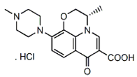 Levofloxacin USP RC F ;Levofloxacin Desfluoro Impurity ; (-)-(S)-2,3-Dihydro-3-methyl-10-(4-methyl-1-piperazinyl)-7-oxo-7H-pyrido[1,2,3-de]-1,4-benzoxazine-6-carboxylic acid | 117620-85-6