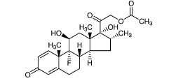 Dexamethasone EP Impurity G ; 21-O-Acetyl Dexamethasone ;Dexamethasone Acetate ; Dexamethasone Isonicotinate EP Impurity B ; 9-Fluoro-11β,17-dihydroxy-16α-methyl-3,20-dioxopregna-1,4-dien-21-yl acetate  |  1177-87-3