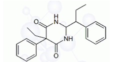 Primidone EP Impurity F ; Primidone Phenylpropyl (USP) ; 5-Ethyl-5-phenyl-2-[(1RS)-1-phenylpropyl]dihydropyrimidine-4,6(1H,5H)-dione ;