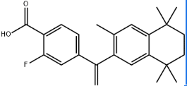 Bexarotene Fluoro Impurity ; 2-Fluoro-4-[1-(5-,6,7,8-tetrahydro-3,5,5,8,8-pentamethyl-2-naphthalenyl)ethenyl]benzoic Acid ;1190848-23-7