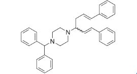 Cinnarizine EP Impurity D ;  1-(Diphenylmethyl)-4-[(1RS,3E)-4-phenyl-1-[(E)-2-phenylethenyl]but-3-enyl]piperazine ;1199751-98-8 ;