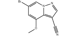 6-​Bromo-​4-​methoxypyrazolo[1,​5-​a]​pyridine-​3-​carbonitrile;6-Bromo-4-methoxypyrazolo[1,5-a]pyridine-3-carbonitrile|1207836-10-9