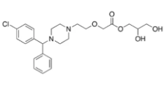 Glyceryl ester of Cetirizine;2,3-Dihydroxypropyl 2-(2-(4-((4-chlorophenyl)(phenyl)methyl)piperazin-1-yl)ethoxy)acetate; Glyceryl ester of cetirizine|1243652-36-9