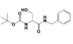 (R)-TERT-BUTYL (1-(BENZYLAMINO)-3-HYDROX ; (R)-tert-Butyl(1-(Benzylamino)-3-hydroxy-1-oxopropan-2-yl)carbamate   |1253790-58-7