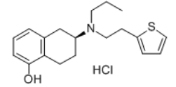 Rotigotine (HCl) ; Rotigotine Hydrochloride ;  (6S)-5,6,7,8-Tetrahydro-6-[propyl[2-(2-thienyl)ethyl]amino]-1-naphthalenol HCl |125572-93-2