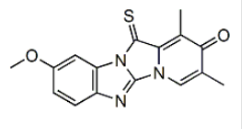 Omeprazole impurity G ;Omeprazole BP Impurity G;Omeprazole USP RC G;Isomer of Omeprazole EP Impurity F & Omeprazole USP RC F;1,3-Dimethyl-9-methoxy-12-thioxopyrido[1′,2′:3,4]imidazo[1,2-a]benzimidazol-2(12H)-one |125656-83-9