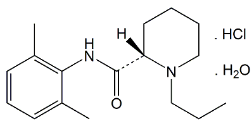 Ropivacaine HCl.H2O;Ropivacaine Hydrochloride Monohydrate ; (−)-(S)-N-(2,6-Dimethylphenyl)-1-propylpiperidine-2-carboxamide hydrochloride monohydrate ; |  132112-35-7