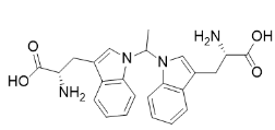 1,1'- ethylidenebistryptophan ;1,1'-ethylidenebis(L-tryptophan), (2S,2'S)-3,3'-(ethane-1,1-diylbis(1H-indole-1,3-diyl))bis(2-aminopropanoic acid); 1,1'-Ethylidenebis-L-tryptophan; USP Tryptophan Related Compound A |132685-02-0