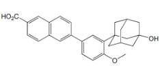 Adapalene EP Impurity B ;Adapalene 3-Hydroxy Impurity ;  6-[3-(3-Hydroxytricyclo[3.3.1.13,7]dec-1-yl)-4-methoxyphenyl]-2-naphthalenecarboxylic acid ;   1346599-76-5 ;