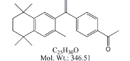 Bexarotene RC 1 ;1-(4-(1-(3,5,5,8,8-Pentamethyl-5,6,7,8-tetrahydronaphthalen-2-yl)vinyl)phenyl)ethanone ; 1349659-53-5 ;