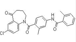 Tolvaptan 5-Oxo Analog;N-[4-[(7-CHLORO-5-OXO-2,3,4,5-TETRAHYDRO-1H-BENZAZEPIN-1-YL)CARBONYL]-3-METHYLPHENYL]-2-METHYLBENZAMIDE ; 7-Chloro-1-[2-methyl-4-[(2-methylbenzoyl)amino]benzoyl]-5-Oxo-2,3,4,5-tetrahydro-1H-1-benzazepine |137973-76-3