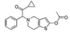 PRASUGREL DESFLUORO IMPURITY ;Desfluoro Prasugrel ;[5-[2-Cyclopropyl-1-phenyl-2-oxoethyl]-6,7-dihydro-4H-thieno[4,5-c]pyridin-2-yl]acetate ;   1391053-53-4