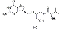 Valganciclovir HCl D-Valine Analog ;  D-Valganciclovir HCl (USP) ; Valganciclovir HCl Enantiomer ; D-Valine 2-[(2-amino-1,6-dihydro-6-oxo-9H-purin-9-yl)methoxy]-3-hydroxypropyl ester hydrochloride ; 1393911-57-3